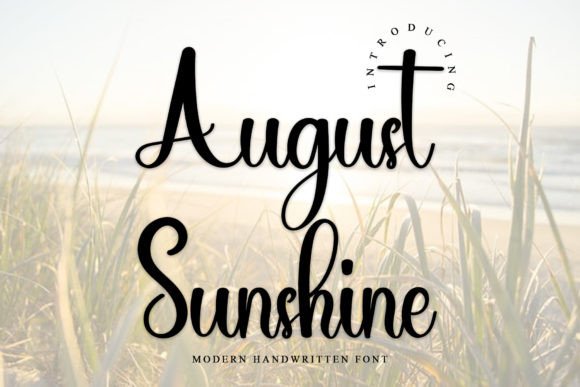 August Sunshine Font - Featured Image