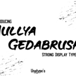 Aullya Gedabrush Font - Featured Image