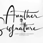Aunther Signature Font - Featured Image
