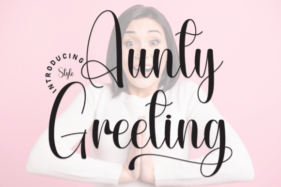 Aunty Greeting Font - Featured Image