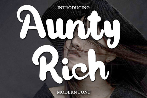 Aunty Rich Font - Featured Image