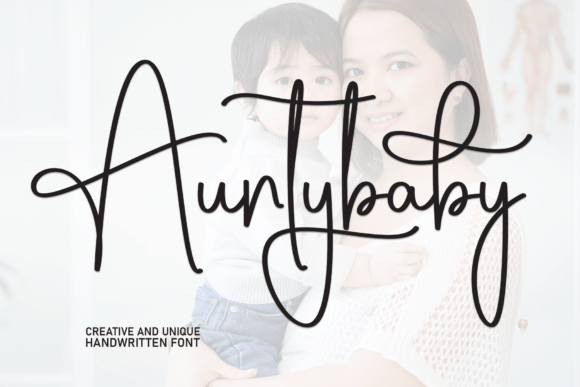 Auntybaby Font - Featured Image