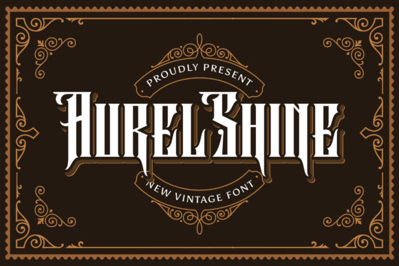 Aurel Shine Font - Featured Image