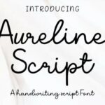 Aureline Script Font - Featured Image