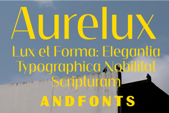 Aurelux Font - Featured Image