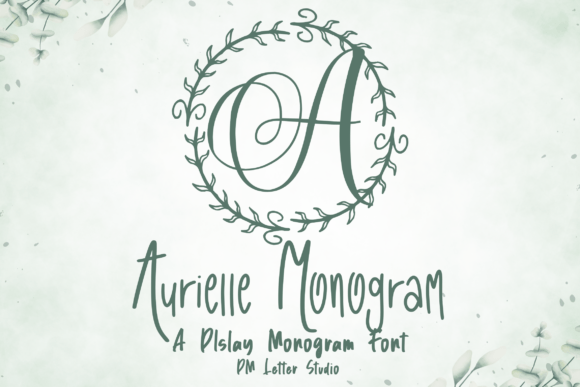 Aurielle Monogram Font - Featured Image