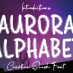 Aurora Alphabet Font - Featured Image