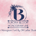 Aurora Bloom Line Monogram Font - Featured Image