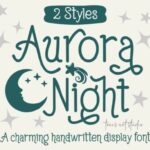 Aurora Night Font - Featured Image
