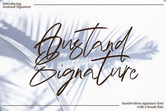 Austand Signature Font - Featured Image