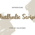 Austhatic Script Font - Featured Image