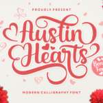 Austin Hearts Font - Featured Image