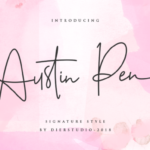 Austin Pen Font - Featured Image