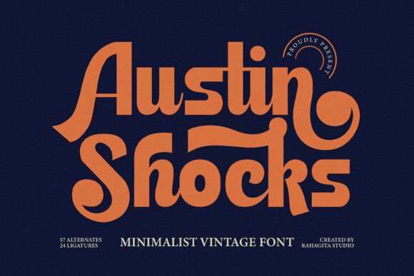 Austin Shocks Font - Featured Image