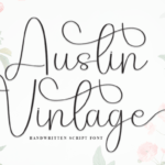 Austin Vintage Font - Featured Image