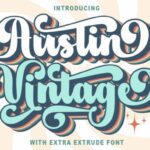 Austin Vintage Font - Featured Image