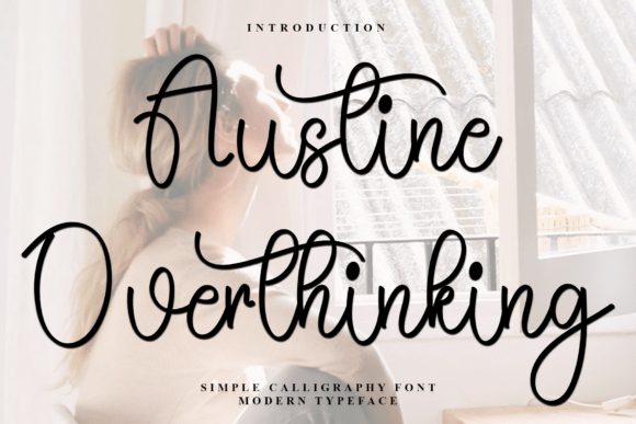 Austine Overthinking Font - Featured Image