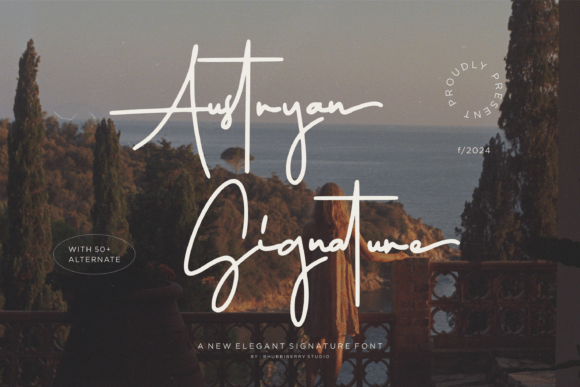 Austryan Signature Font - Featured Image