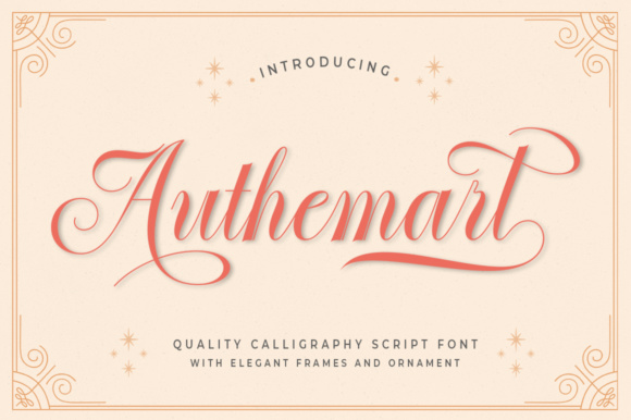 Authemart Script Font - Featured Image