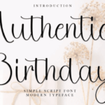 Authentic Birthday Font - Featured Image