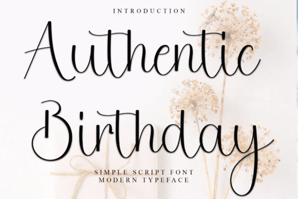 Authentic Birthday Font - Featured Image