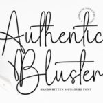 Authentic Bluster Font - Featured Image