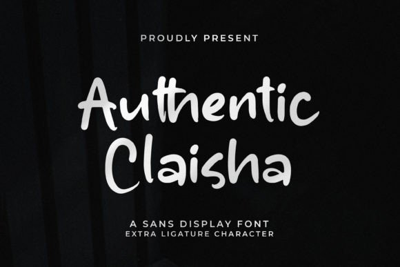 Authentic Claisha Font - Featured Image