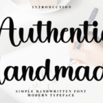 Authentic Handmade Font - Featured Image