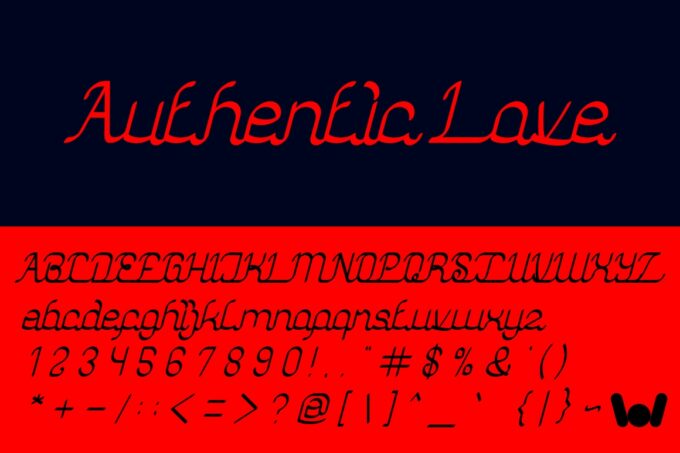 Authentic Love Font - Featured Image