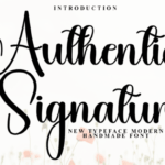 Authentic Signature Font - Featured Image