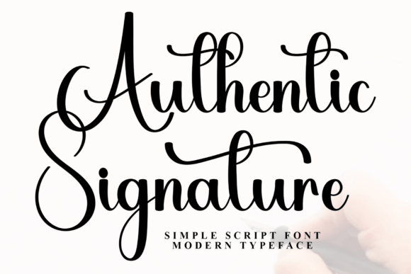 Authentic Signature Font - Featured Image