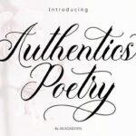 Authenticspoetry Font - Featured Image