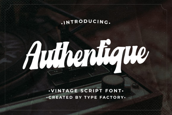 Authentique Font - Featured Image