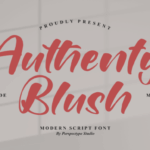 Authenty Blush Font - Featured Image