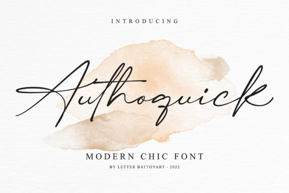 Authoquick Font - Featured Image