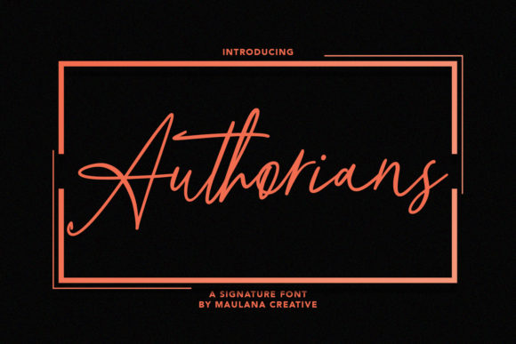 Authorians Font - Featured Image