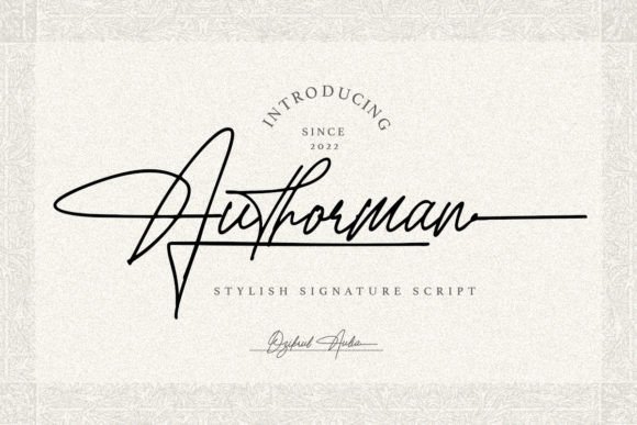 Authorman Font - Featured Image