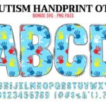 Autism Handprint Font - Featured Image