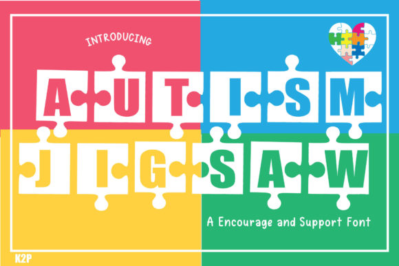 Autism Jigsaw Font - Featured Image