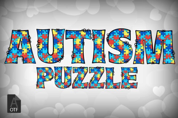 Autism Puzzle Font - Featured Image