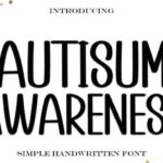 Autisum Awareness Font - Featured Image