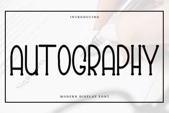 Autography Font - Featured Image