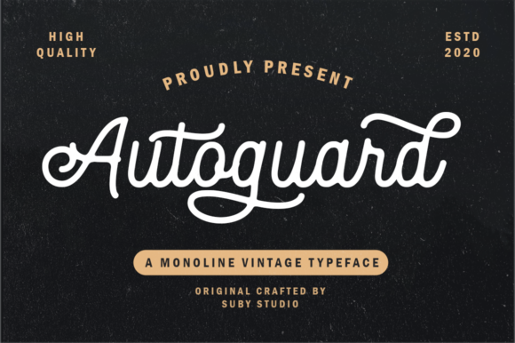 Autoguard Font - Featured Image