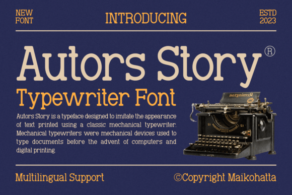 Autors Story Font - Featured Image