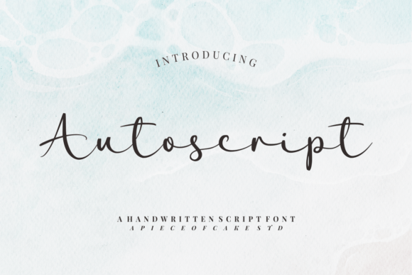 Autoscript Font - Featured Image