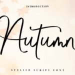 Autumn1 Font - Featured Image