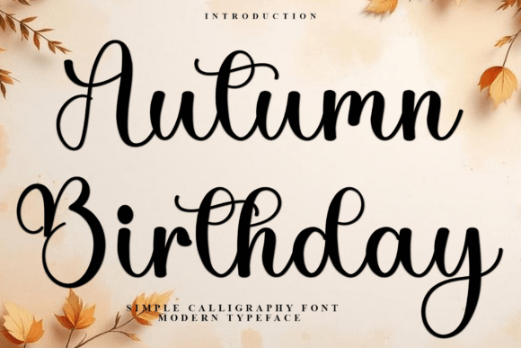 Autumn Birthday Font - Featured Image