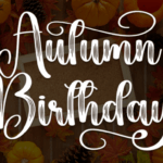 Autumn Birthday Font - Featured Image