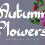 Autumn Flowers Font - Featured Image