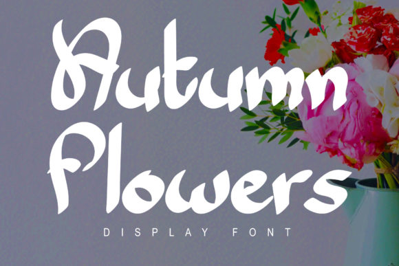 Autumn Flowers Font - Featured Image